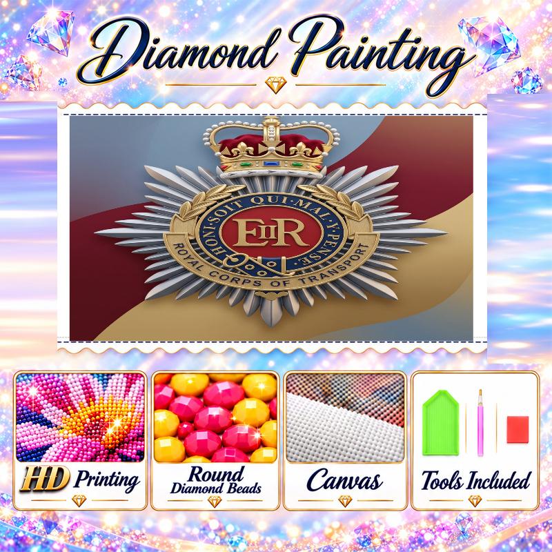 Royal Engineers A.F.C Diamond Painting Kit 5D Full Drill DIY Diamond Mosaic Wall Art Home Decor