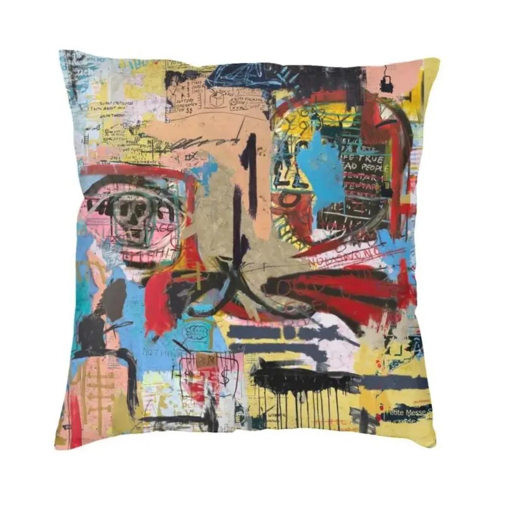 New Street Graffiti Cushion Cover Polyester Throw Pillow Case for Sofa Square Pillowcase Home Decorative 45x45cm 18x18Inch