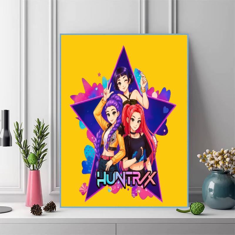 HUNTRIX 100% Round Full Drill 5D DIY Diamond Painting Embroidery Cross Stitch Rhinestone Décor