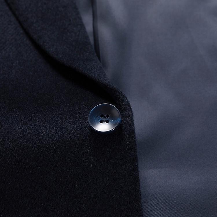 Мужской весенне-осенний костюм из кашемировой шерсти: Короткий повседневный блейзер и формальное пальто