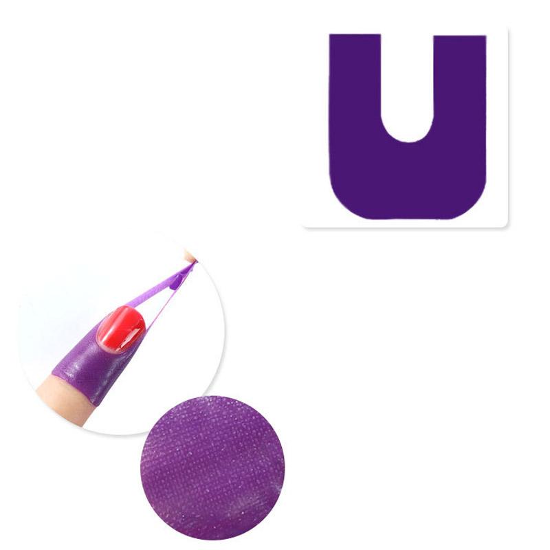 10 шт./лист защитных наклеек для лака для ногтей, держатель для инструментов, креативный U-образный, водонепроницаемый, прочный, чехол для пальцев маникюрного инструмента