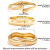 Salircon Hip Hop Exaggerated Wide Cuff Bangle Women Men Vintage Punk Irregular Glossy Gold Color Bracelet Bangles Party Jewelry