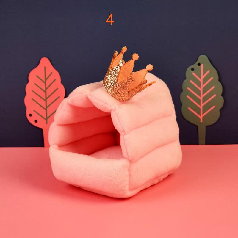 Рождественское гнездо для домашних животных, плюшевое теплое гнездо для хомяка, гнездо для мелких животных, морская свинка, белка, мышь, крыса, спальная кровать, милое теплое гнездо