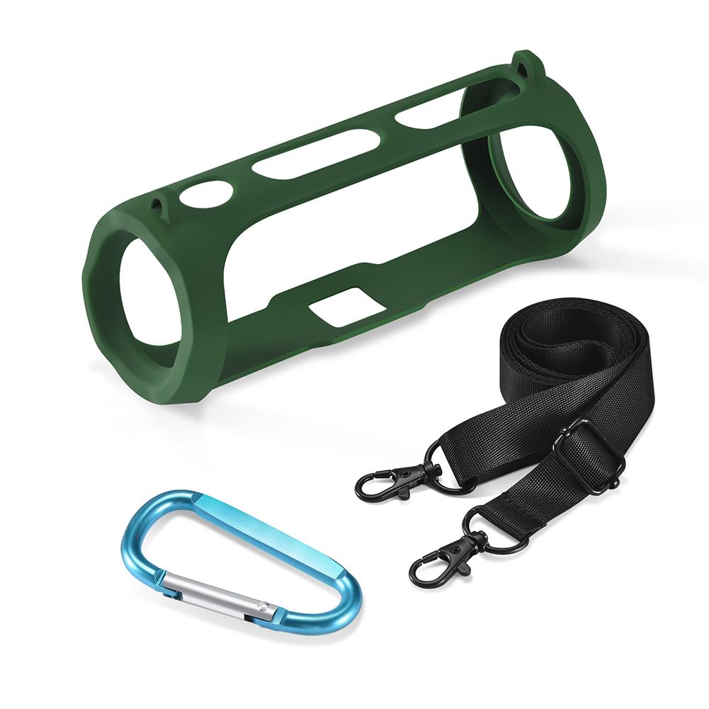 Мягкий чехол для колонки Портативный защитный чехол с плечевым ремнем и карабином Противоударный чехол для колонки для JBL FLIP ESSENTIAL 2