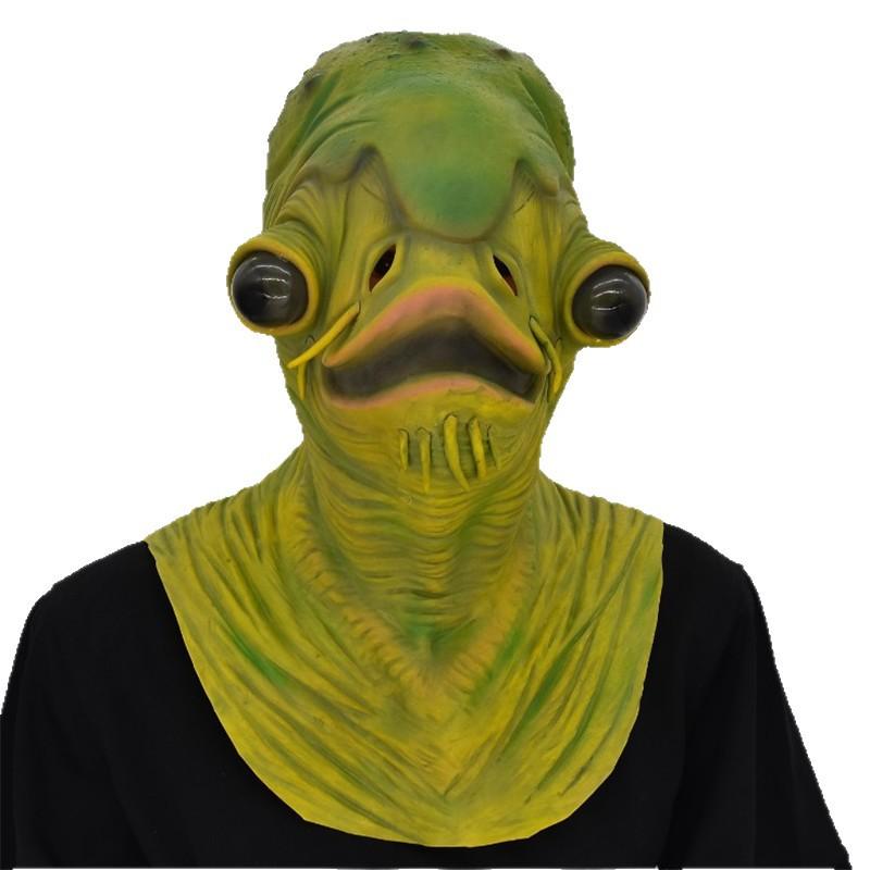Green Fish Monster Mask Horror Monster Fish Animal Hood Catfish Essence Hood Masquerade Paw Gloves