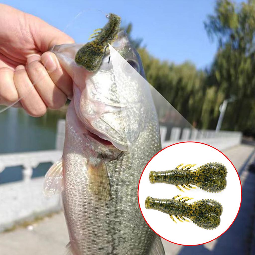 7pcs Artificial Swimbait 6.2cm Fishing Baits Lure 6.7g Soft Bait Fishing Tackle Accessories Crawfish Lure for Bass Trout
