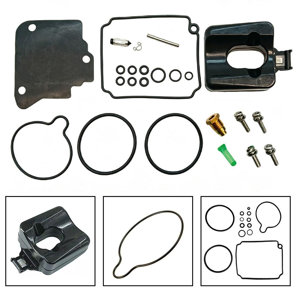 Outboard 75HP 80HP 90HP 100HP Carburetor Rebuild Kit Includes 18-7743 67F-W0093-02-00 and 67F-W0093-01-00 Components
