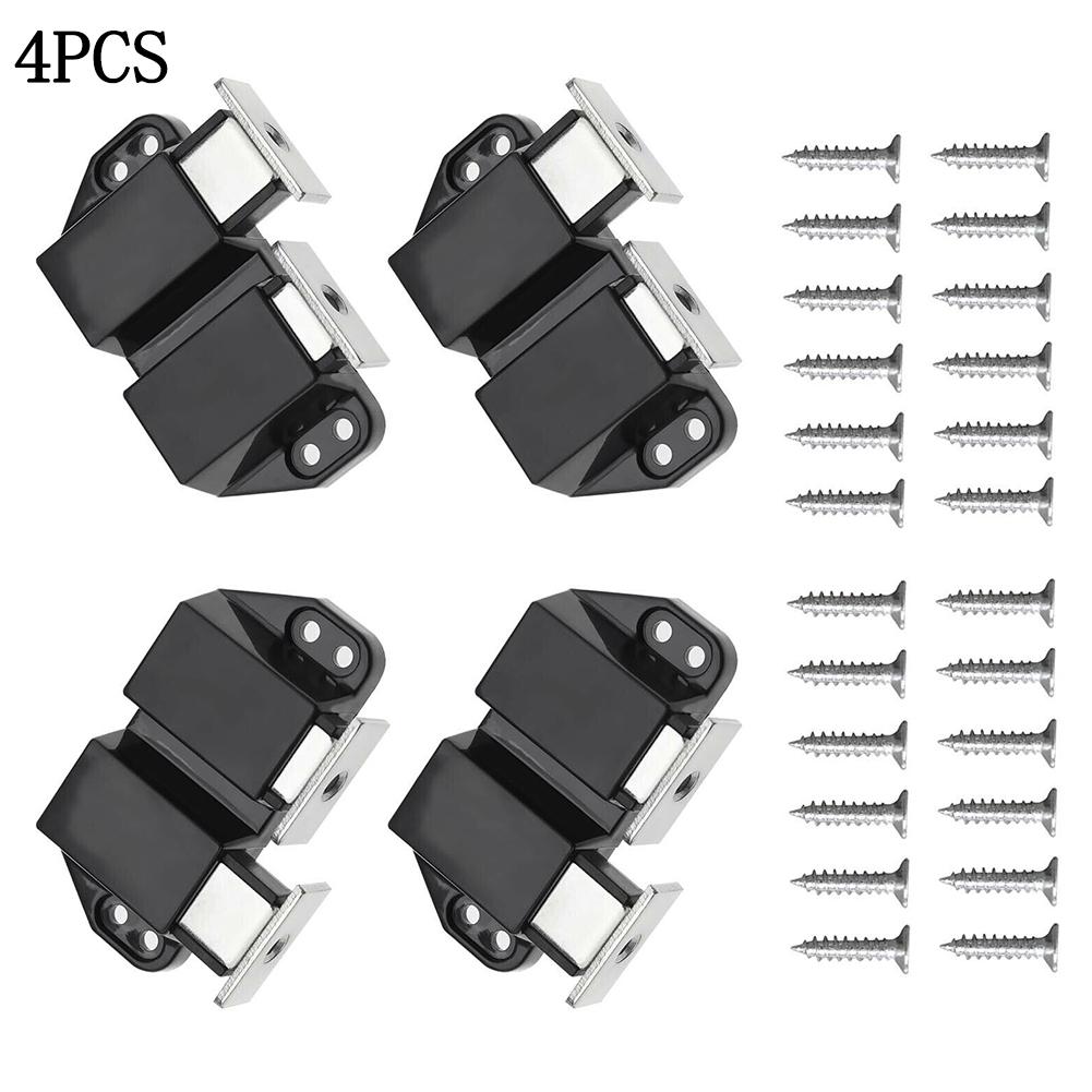 4pcs Magnetic Push To Open Latch Cabinet Doors Rebound Cabinets Catches Drawer Closet Wardrobe Door Closers Home Hardware