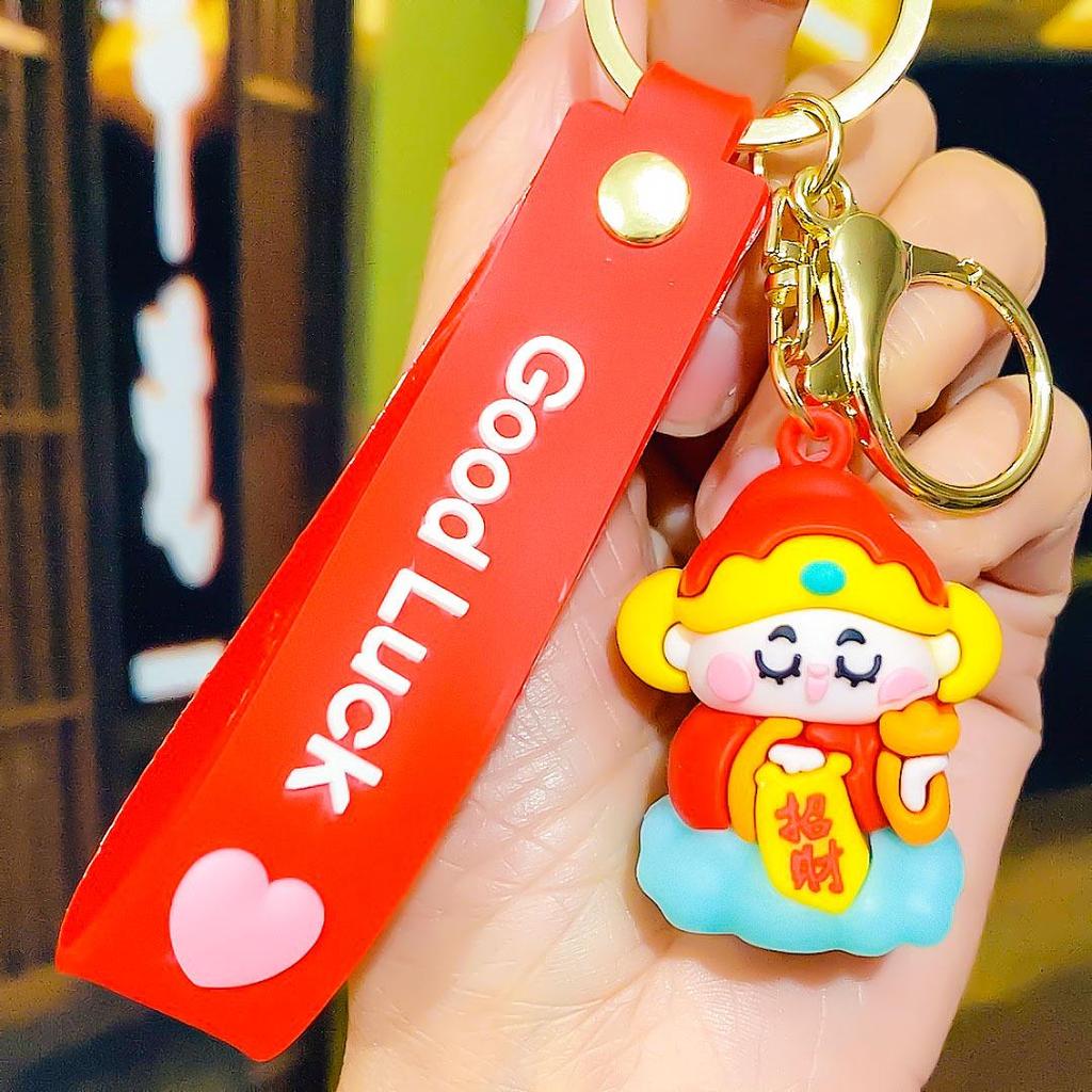 Брелок Бог Богатства: Новогодний автомобильный брелок с предсказанием и маленькая подвеска в подарок