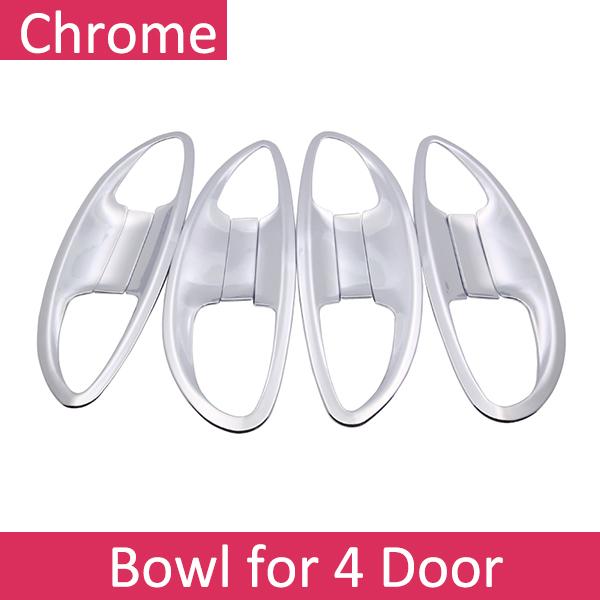 For Toyota Corolla E170 2014~ Chrome Exterior Door Handle Cover Car Accessories Stickers Trim Set 2015 2016 2017