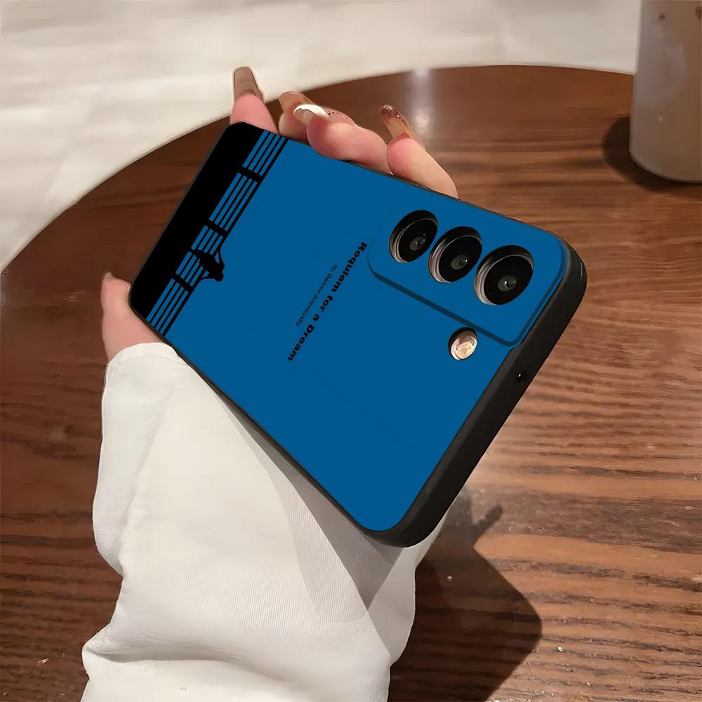 Чехол для телефона R-Requiem For A D-Dream для Samsung S26 S25 S24 FE S23 S22 S21 Plus S20 Ultra Note20Ultra Черный Мягкий