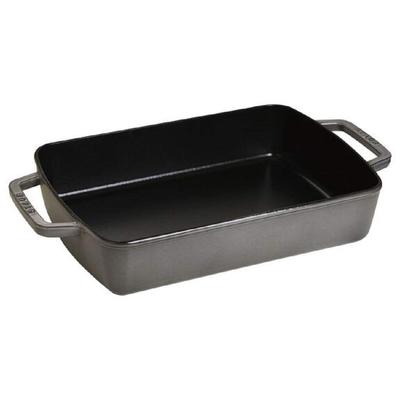 Маленькая жаровня Staub 30 см Серая Совместима с индукцией Японская маленькая жаровня, Эмалированная, [Официальный продукт] 40510-324