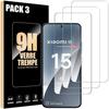 Защитная пленка для Xiaomi 15 - Набор из 3 закаленных стекол - Ударопрочное - Антицарапины - Прозрачное