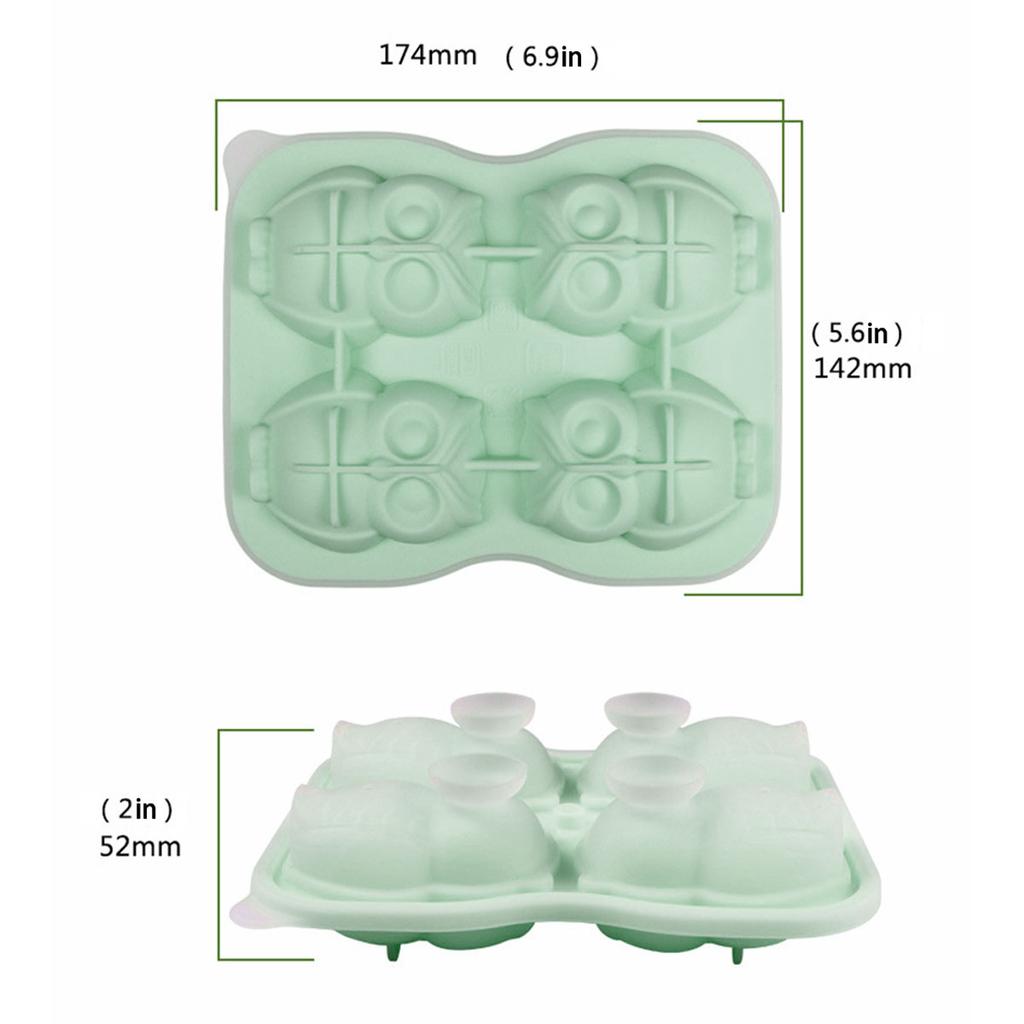 Многосекционная форма для льда в виде совы, животного, больших глаз, птицы, желе, конфет, шоколада, набор для выпечки, летнее мороженое, декор для торта, силиконовая форма