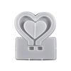 Resin Photo Frame Molds Heart Shape Silicone Mold for DIY Casting Epoxy Mould with Base Crafts for Table Home Decoration