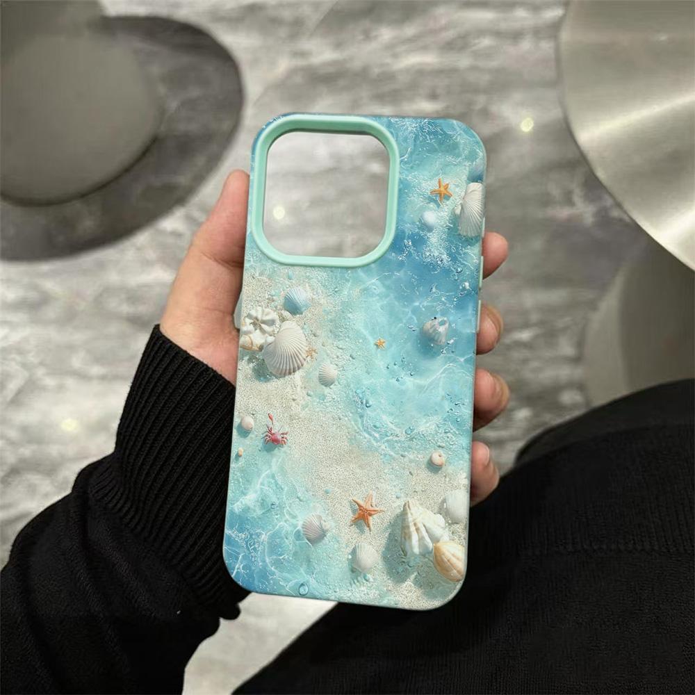 Подводный мир Мягкий чехол для iPhone 16 Pro Чехол iPhone 15 13 16e 11 12 14 17 Pro Max 14 Plus 17E Ударопрочный Защита от падения