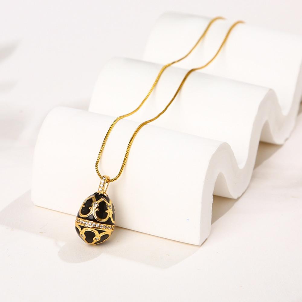 Цирконовое Пасхальное Яйцо Хрустальный Подвеска Ювелирные Аксессуары Подвеска на Шею Свадебные