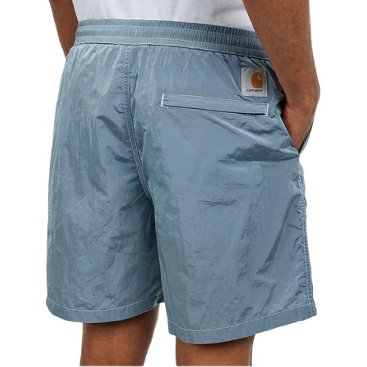 Carhartt WIP Однотонные плавательные шорты с буквой для мужчин Купальники Глиняно-синий I034570-2SF-XX