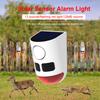 Solar Infrared Motion Sensor Alarm with Strobe Light Sound Noise Maker Animal Repeller for Yard Farm Garden