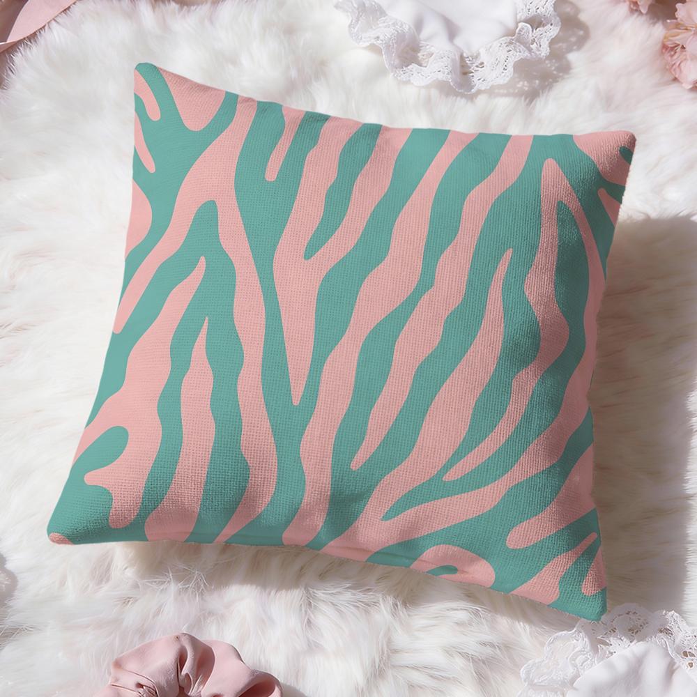 Zebra Texture Cushion Cover Premium Comfort Reversible Pillow Cove Two in One Design for Any Room Car Interior