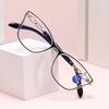 Full-frame Reading Glasses Anti-blue Ray HD Resin Reading Glasses Stylish Cat-eye Glasses for Women