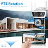 6K 12MP HD WiFi PTZ камера наружная тройной объектив тройной экран безопасность мобильный AI автоматическое отслеживание видеонаблюдение аудио видеонаблюдение