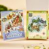 JIAMEI 8in1 Kawaii 3D Cartoon House Miniature Scene Stickers Book Fun DIY Stacked Scrapbook Stickers Children's Festival Gifts