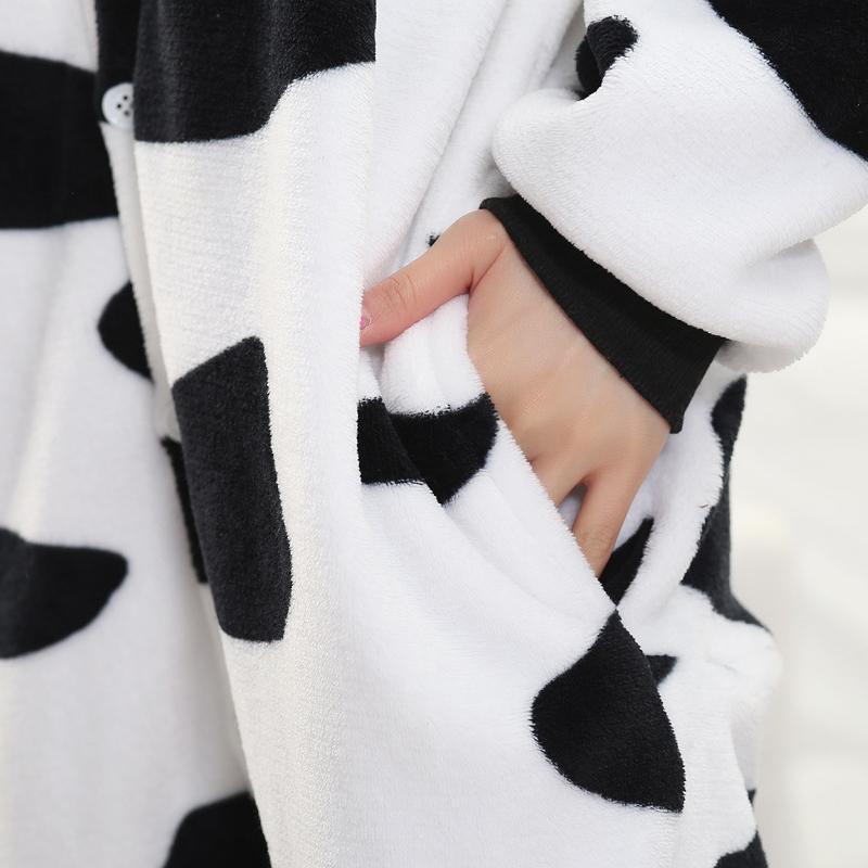 Пижамные комплекты кигуруми с изображением коровы и животного для взрослых, одежда для сна, пижама для косплея, домашняя одежда