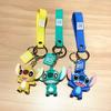 Adorable Cartoon Stitch Keychain Soft Silicone Couple Bag Charm For Car Keys