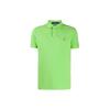 Polo Логотип Вышивка Однотонная Футболка поло с коротким рукавом Мужские топы Зеленый 710782592-019