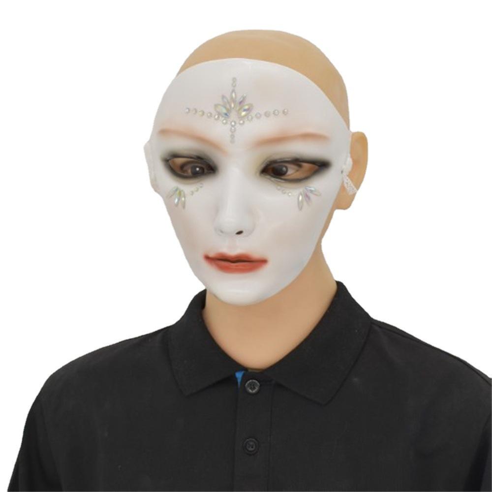 Chinese Ancient Chinese Dress Up Performance Butterfly Lady Face Mask Props Painted Diamond Beautiful Woman Mask Ball Party