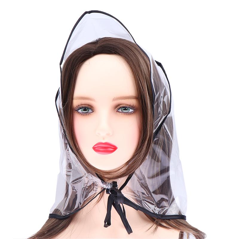 1 шт., защитная шляпа от дождя для прически, пластиковый чепчик для женщин и женщин, прозрачный, чтобы ваши волосы выглядели идеально даже после дождя