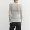 Spring and Summer Women's Knitwear Long Sleeve Round Neck Thin Breathable Knit Top