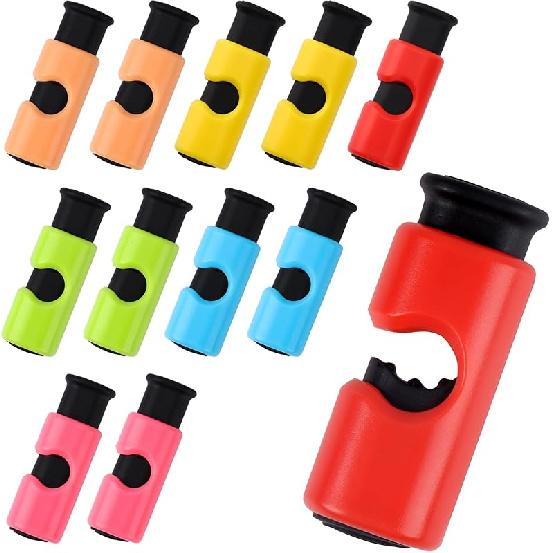 AmoreAngel Crafts 8 Pack Bread Bag Clips, Squeeze Lock Food Bag Clips, Plastic Sealing Clip for Bread, Snacks, Chips, 4 Colors, Easy Grip, Airtight