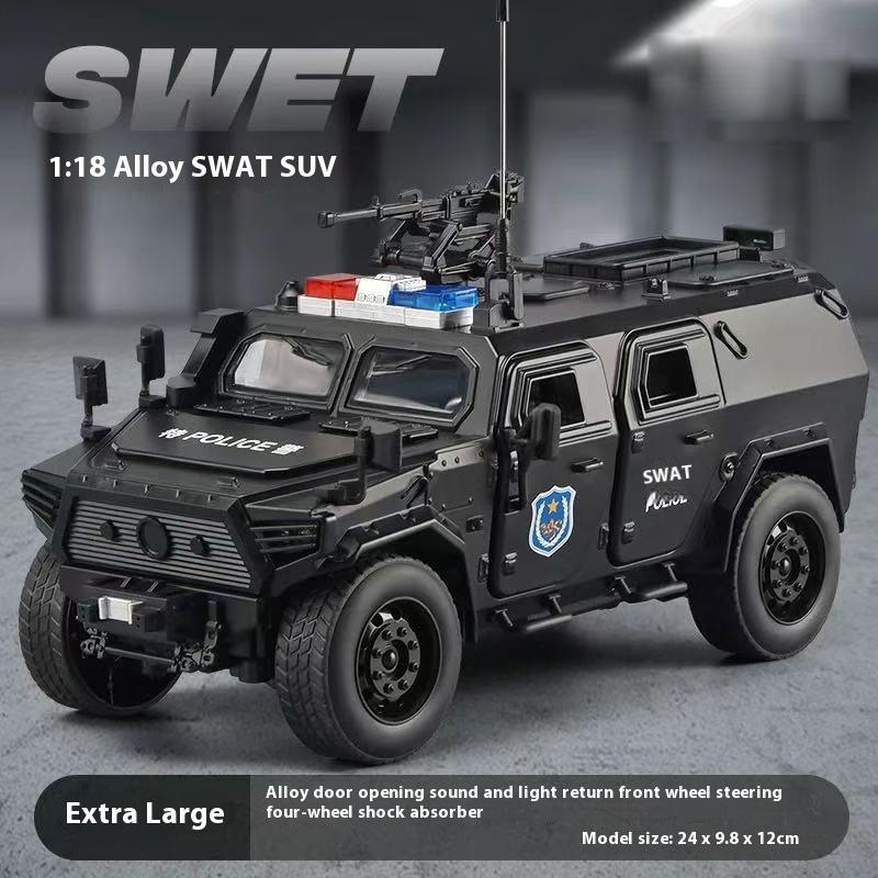 1:18 Dongfeng M-Terrain SWAT Внедорожник Игрушка Сплав Литая Модель Звук и Свет Игрушка Большое Транспортное Средство Украшение Подарок Для Ребенка Мальчика Игрушка