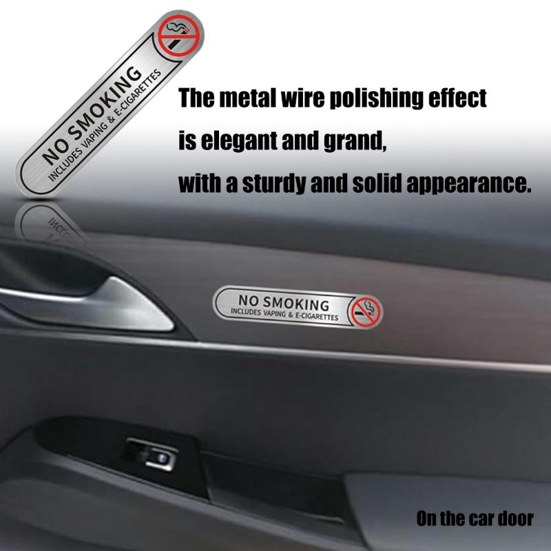 20 шт. Автомобильные предупреждающие наклейки Знак «Не курить» Предупреждающая маркировка Высокая видимость ПВХ наклейки для помещений и улицы