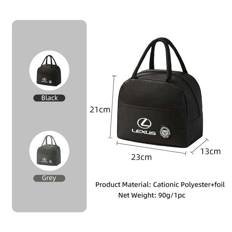 Car Styling Lunch Bag Thermal Food Case Insulated Tote Accessories For Lexus CT200h ES250 ES300h IS250 IS200 GS300 GS460 GX470EE4