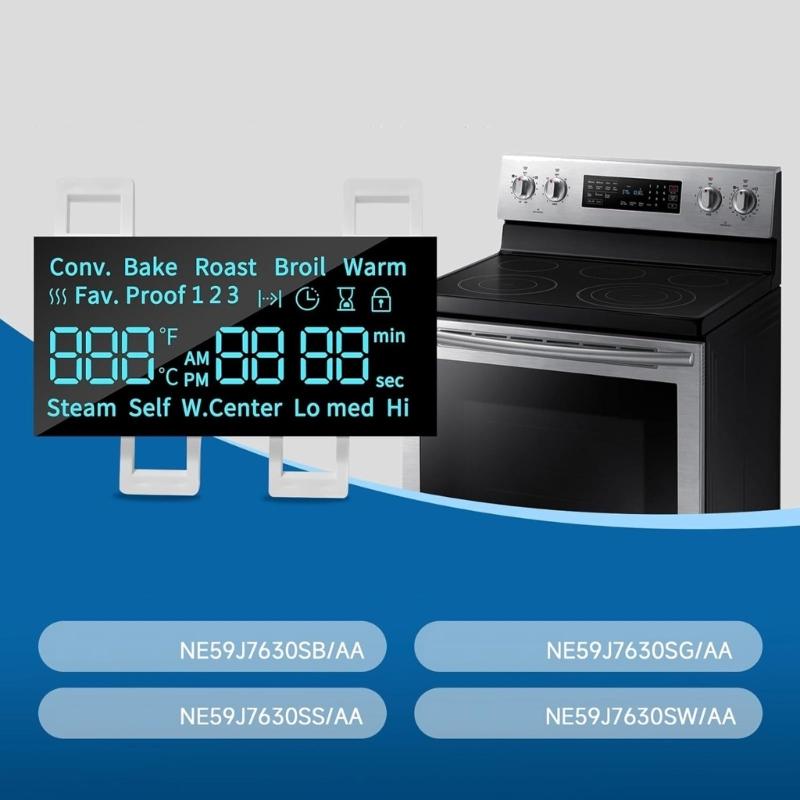 Replacement LED Panel DE07-00129A LED Screen Plastic Texture Suitable for Select Oven/Stove Models Easy Installation