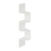 Floating Corner Shelf Wall Mounted 4-Tier 5-Tier Corner Zigzag Shelf Radial Wall Floating Shelf for Home Office Living Room Bedroom