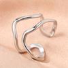 Stainless Steel Rings Minimalist Geometric Personality Snake Adjustable Open Ring Fashion Trending Ring For Women Zircon Gifts