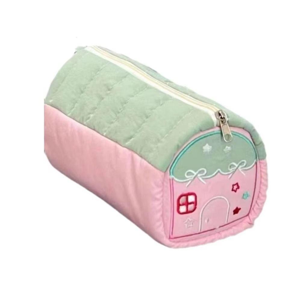 Пеналы в форме домика большой емкости, симпатичные школьные косметические сумки для школьников