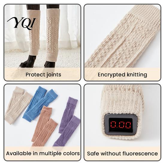 Post Operative Dog Sleeve 4Pcs Elbow Protectors, Knitted Leg Warmer Wraps, Breathable Canine Joint Support Protective Sleeves for Elderly Dogs,