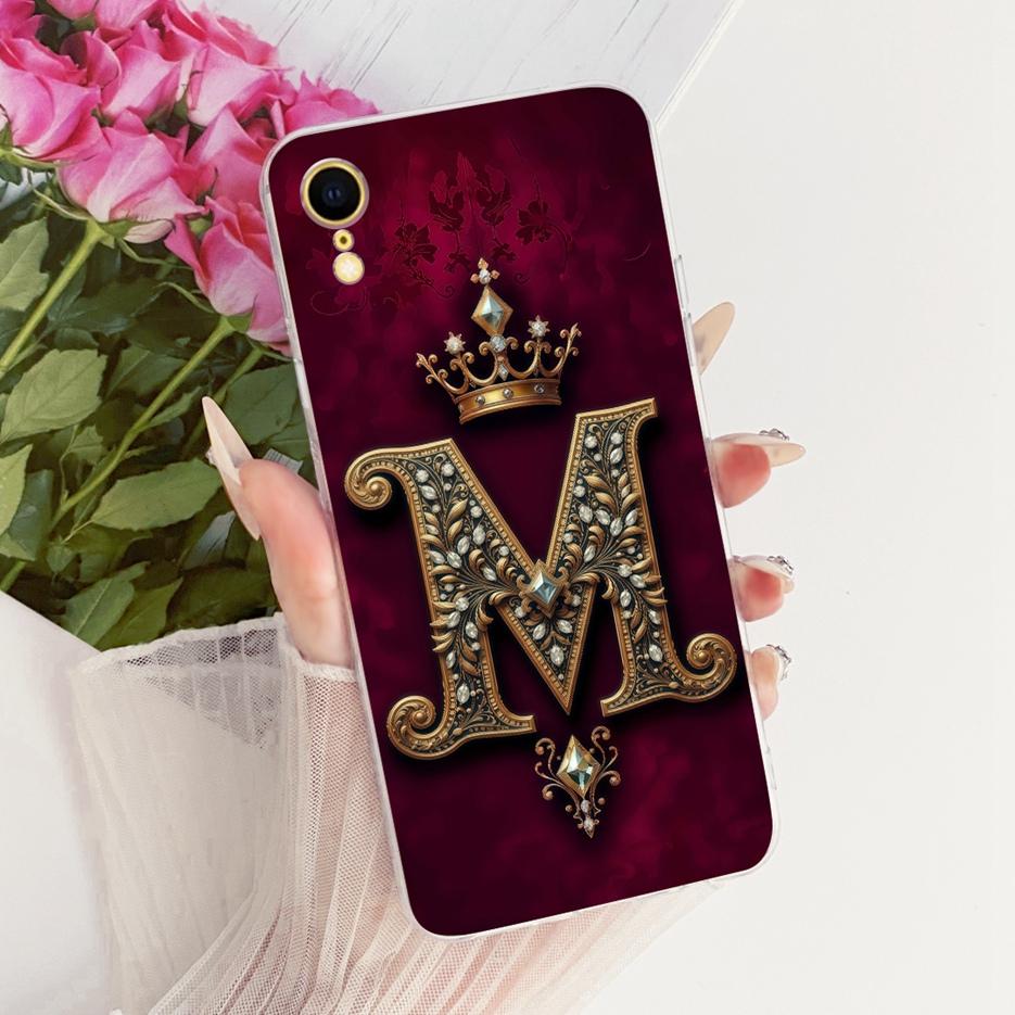 For Apple iPhone X Xr XS Max Case Cute Crown Letters Cover Soft Slim Phone Case For iPhone XS Max iPhoneX iPhoneXR Fundas Bumper