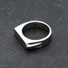 Модные простые кольца из нержавеющей стали 316L для мужчин и женщин, Панк Хип-Хоп, Квадратное кольцо-печатка с плоским верхом, Шарм, Вечерние украшения, Подарки