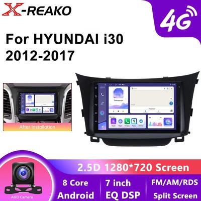 Android 12 автомобильное радио для Hyundai I30 Elantra GT 2011 2012 2013 2014 - 2017 беспроводной Carplay Androidauto GPS 4G 8Core мультимедийный видеорегистратор