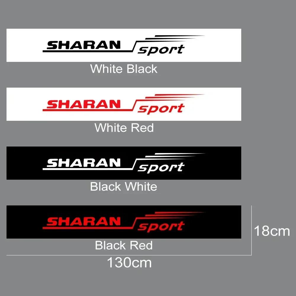 HAT1 Car Exterior Front Window Sticker Windshield Sport Decals for Volkswagen VW Sharan Logo Vinyl Film Waterproof Decor Accessories