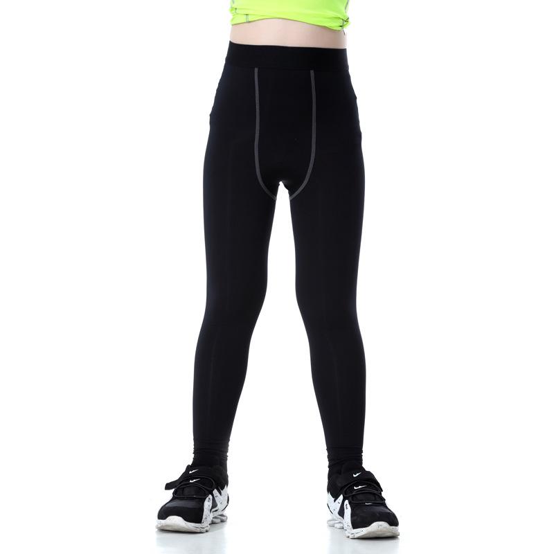 Kids' PRO Sports Fitness Gear: Boys' & Girls' Quick-Dry Running Sets with Long/Short Sleeve Shirts, Elastic Shorts, and Long Pants.