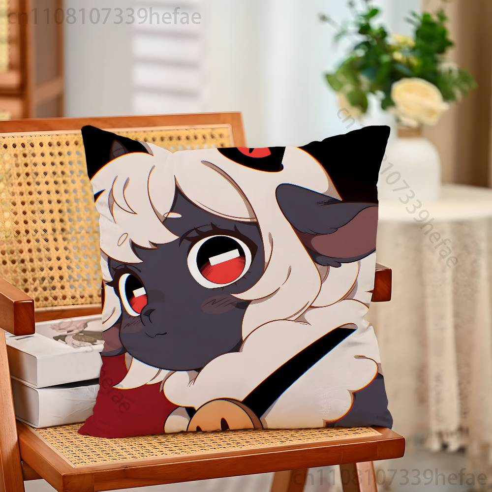 CCult of the Lamb Game Pillow Cases for Bedroom Living Room Sofa Home Decor Polyester Cushion Cover with Zipper