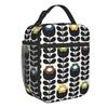 Скандинавские цветы Orla Kiely изолированные сумки для обеда для работы и школы портативный термохолодильник Bento Box для женщин и детей