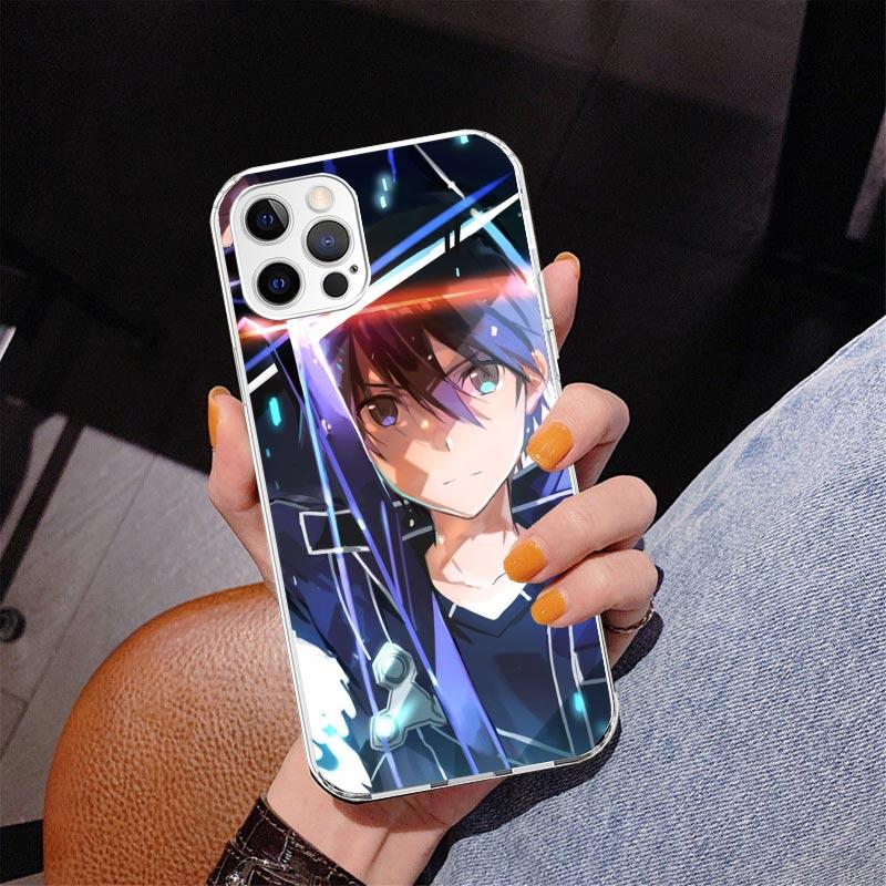 Чехол для телефона Аниме Sword Art Online Для iPhone 17 Air 16 Pro Max 16E 15 + 14 Plus 11 12 13 Mini 7 8 SE Подарок Печатная Крышка Fundas 17